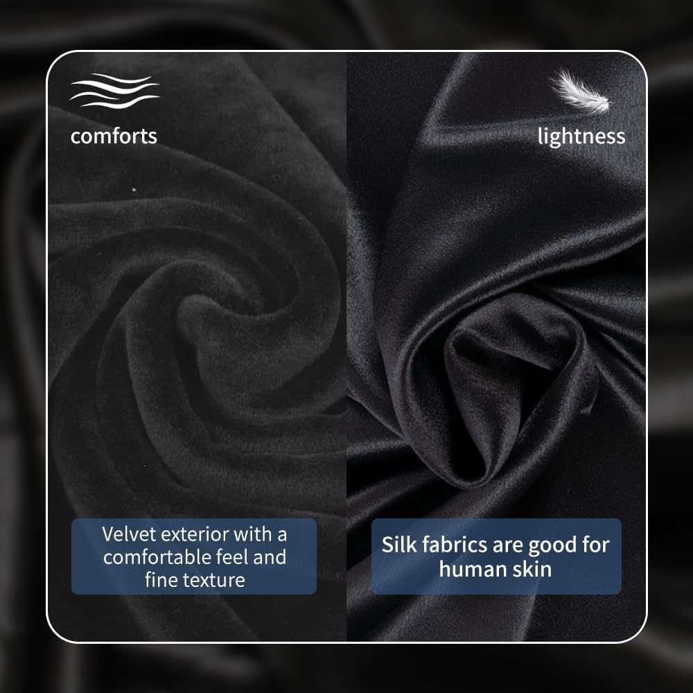 Bluetooth 5.4 Wireless Sleep Mask with Integrated Headphones and Microphone - Soft Blackout Eye Mask (Black M)